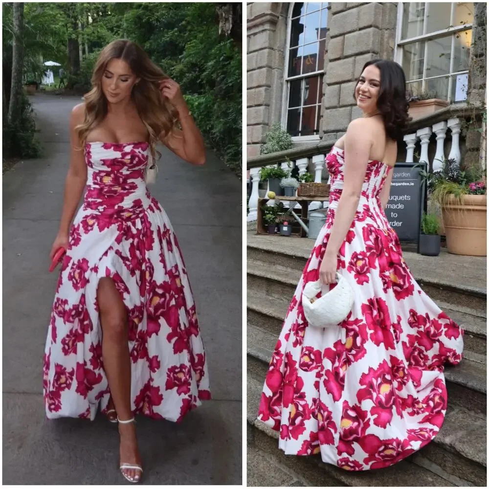 Aje Behold Floral Bubble Hem Maxi Gown US 4 - Picture 11 of 13